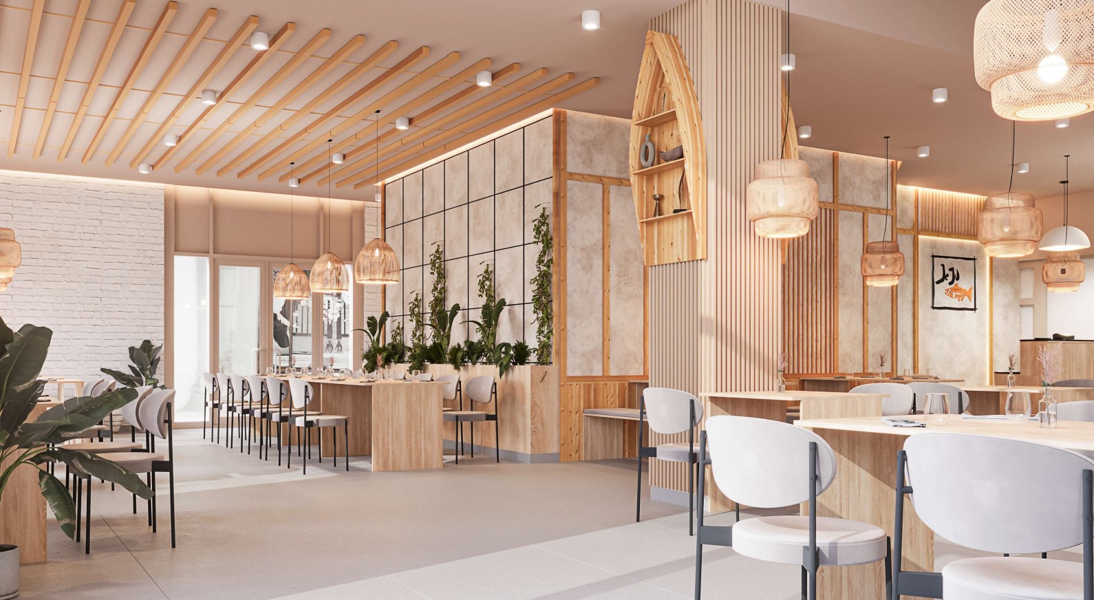 Jeju Snow Salmon Restaurant Interior Design 3